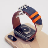 Apple Apple Watch Series 5 4 3 2 Band, Leather strap Deployment Buckle watch Strap watchband Hermes 38mm, 40mm, 42mm, 44mm - US Fast Shipping
