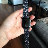 Apple Apple Watch Series 5 4 3 2 Band, Luxury Apple Watch Sparkle Glitter Bling Leather Band 38mm, 40mm, 42mm, 44mm - US Fast Shipping