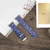Apple Apple Watch Series 5 4 3 2 Band, Luxury Apple Watch Sparkle Glitter Bling Leather Band 38mm, 40mm, 42mm, 44mm - US Fast Shipping