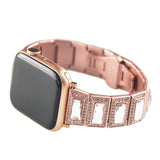 Apple Apple Watch Series 5 4 3 2 Band, Luxury Diamond Bling for Women Butterfly Buckle Metal Strap 38mm, 40mm, 42mm, 44mm