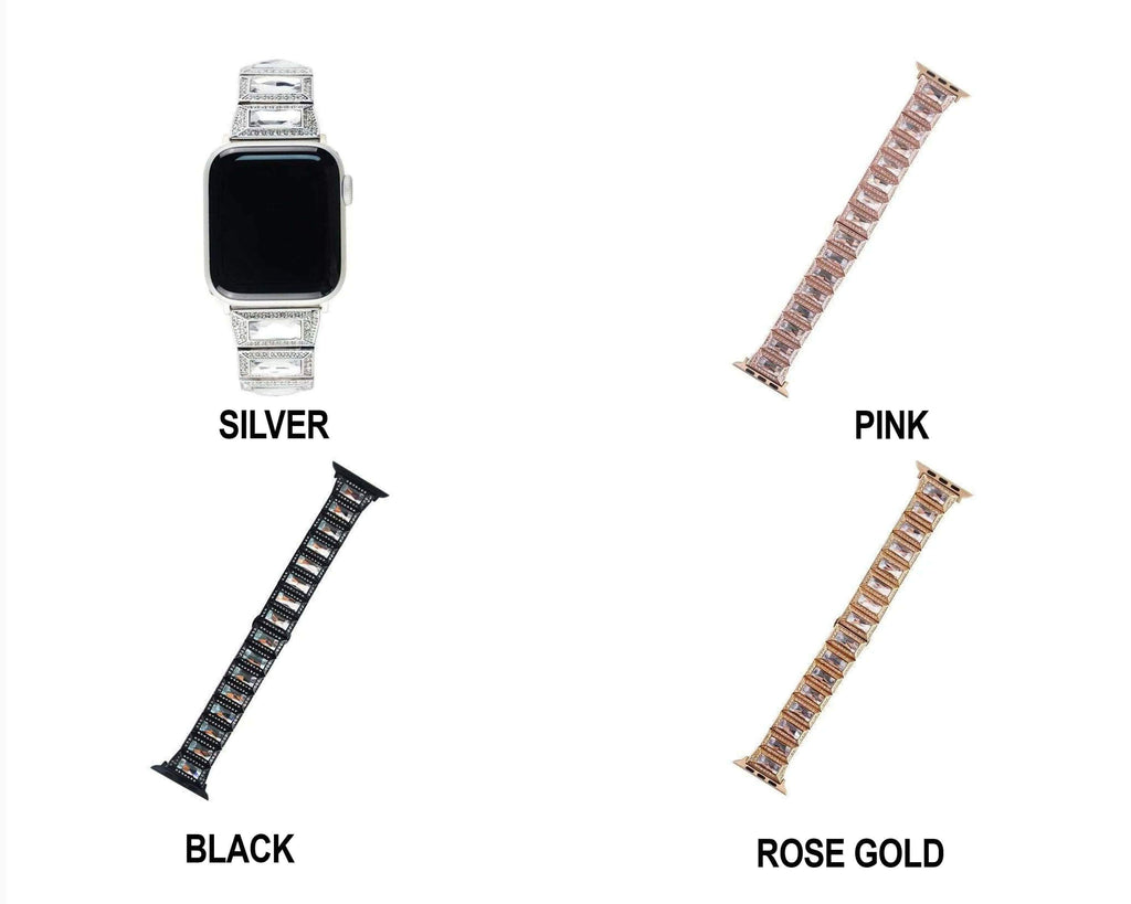 Apple Apple Watch Series 5 4 3 2 Band, Luxury Diamond Bling for Women Butterfly Buckle Metal Strap 38mm, 40mm, 42mm, 44mm