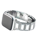 Apple Apple Watch Series 5 4 3 2 Band, Luxury Diamond Bling for Women Butterfly Buckle Metal Strap 38mm, 40mm, 42mm, 44mm