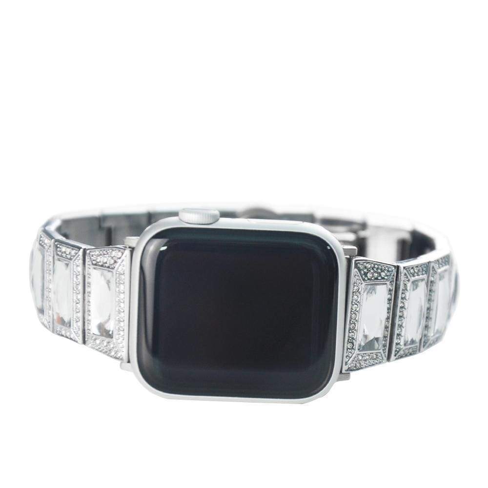 Apple Apple Watch Series 5 4 3 2 Band, Luxury Diamond Bling for Women Butterfly Buckle Metal Strap 38mm, 40mm, 42mm, 44mm