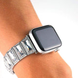 Apple Apple Watch Series 5 4 3 2 Band, Luxury Diamond Bling for Women Butterfly Buckle Metal Strap 38mm, 40mm, 42mm, 44mm