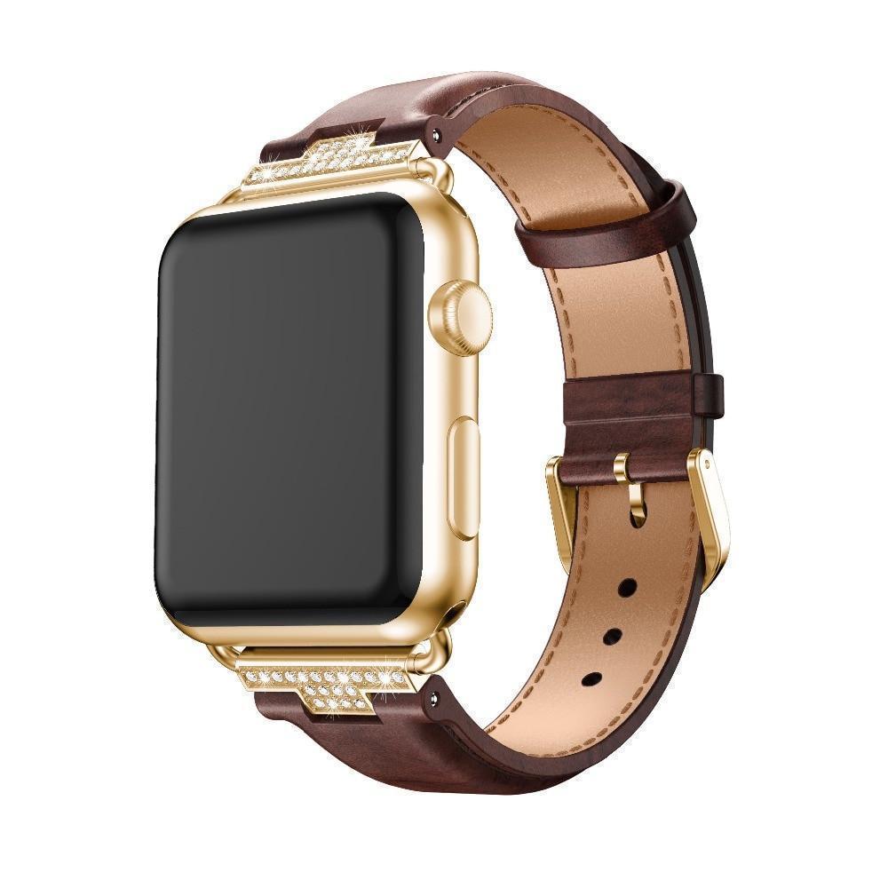 Apple Apple Watch Series 5 4 3 2 Band, Luxury Leather Formal Strap for iWatch  38mm, 40mm, 42mm, 44mm