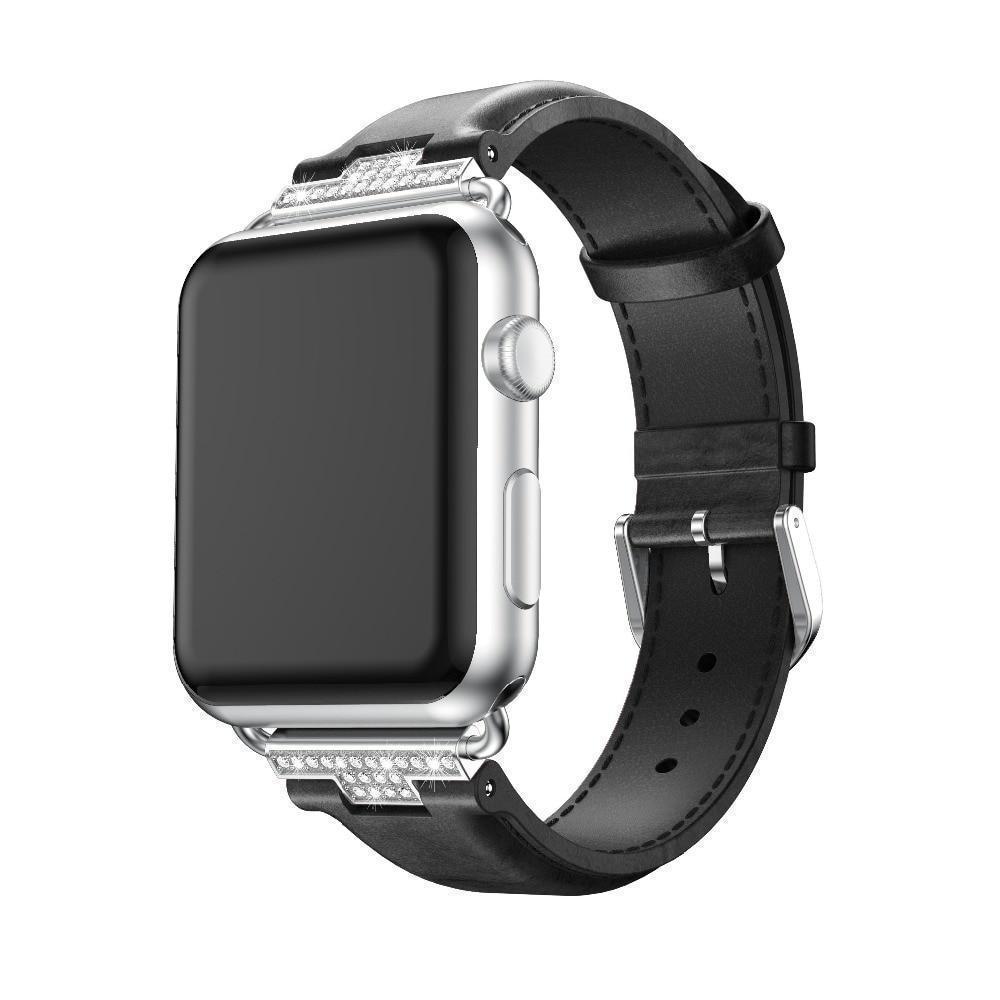 Apple Apple Watch Series 5 4 3 2 Band, Luxury Leather Formal Strap for iWatch  38mm, 40mm, 42mm, 44mm