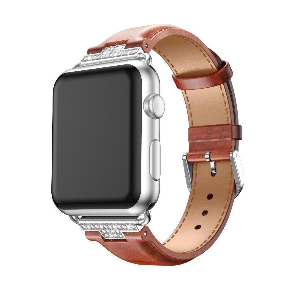 Apple Apple Watch Series 5 4 3 2 Band, Luxury Leather Formal Strap for iWatch  38mm, 40mm, 42mm, 44mm