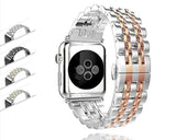 Apple Apple Watch Series 5 4 3 2 Band, Luxury metal Stainless Steel rolex Strap Bracelet Wrist Belt for iWatch 38mm, 40mm, 42mm, 44mm US Fast Shipping