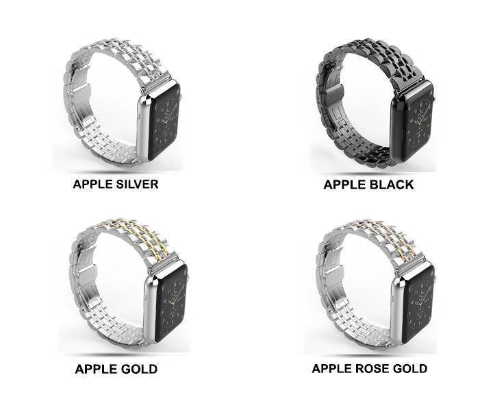 Apple Apple Watch Series 5 4 3 2 Band, Luxury metal Stainless Steel rolex Strap Bracelet Wrist Belt for iWatch 38mm, 40mm, 42mm, 44mm US Fast Shipping