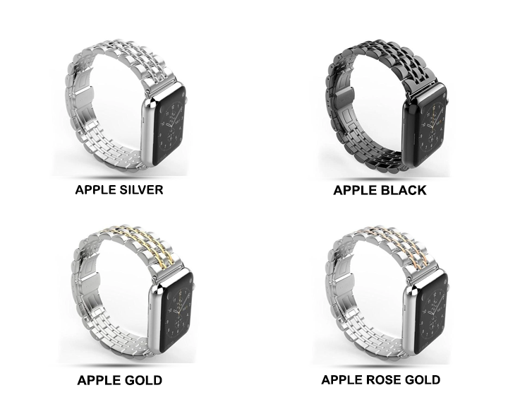 Apple Apple Watch Series 5 4 3 2 Band, Luxury metal Stainless Steel rolex Strap Bracelet Wrist Belt for iWatch 38mm, 40mm, 42mm, 44mm US Fast Shipping
