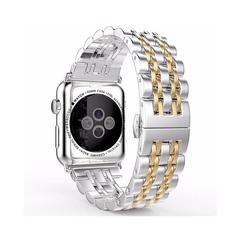 Apple Apple Watch Series 5 4 3 2 Band, Luxury metal Stainless Steel rolex Strap Bracelet Wrist Belt for iWatch 38mm, 40mm, 42mm, 44mm US Fast Shipping