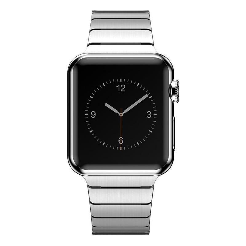 Apple Apple Watch Series 5 4 3 2 Band, Luxury Stainless Steel Link Bracelet Minimal band with adapters 38mm, 40mm, 42mm, 44mm - US Fast Shipping