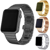 Apple Apple Watch Series 5 4 3 2 Band, Luxury Stainless Steel Link Bracelet Minimal band with adapters 38mm, 40mm, 42mm, 44mm - US Fast Shipping