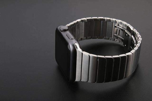 Apple Apple Watch Series 5 4 3 2 Band, Luxury Stainless Steel Link Bracelet Minimal band with adapters 38mm, 40mm, 42mm, 44mm - US Fast Shipping