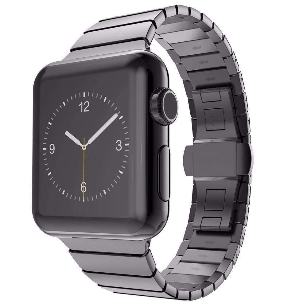 Apple Apple Watch Series 5 4 3 2 Band, Luxury Stainless Steel Link Bracelet Minimal band with adapters 38mm, 40mm, 42mm, 44mm - US Fast Shipping
