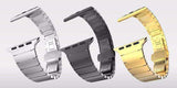 Apple Apple Watch Series 5 4 3 2 Band, Luxury Stainless Steel Link Bracelet Minimal band with adapters 38mm, 40mm, 42mm, 44mm - US Fast Shipping
