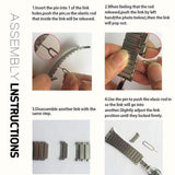Apple Apple Watch Series 5 4 3 2 Band, Luxury Stainless Steel Link Bracelet Minimal band with adapters 38mm, 40mm, 42mm, 44mm - US Fast Shipping