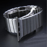 Apple Apple Watch Series 5 4 3 2 Band, Luxury Stainless Steel Link Bracelet Minimal band with adapters 38mm, 40mm, 42mm, 44mm - US Fast Shipping