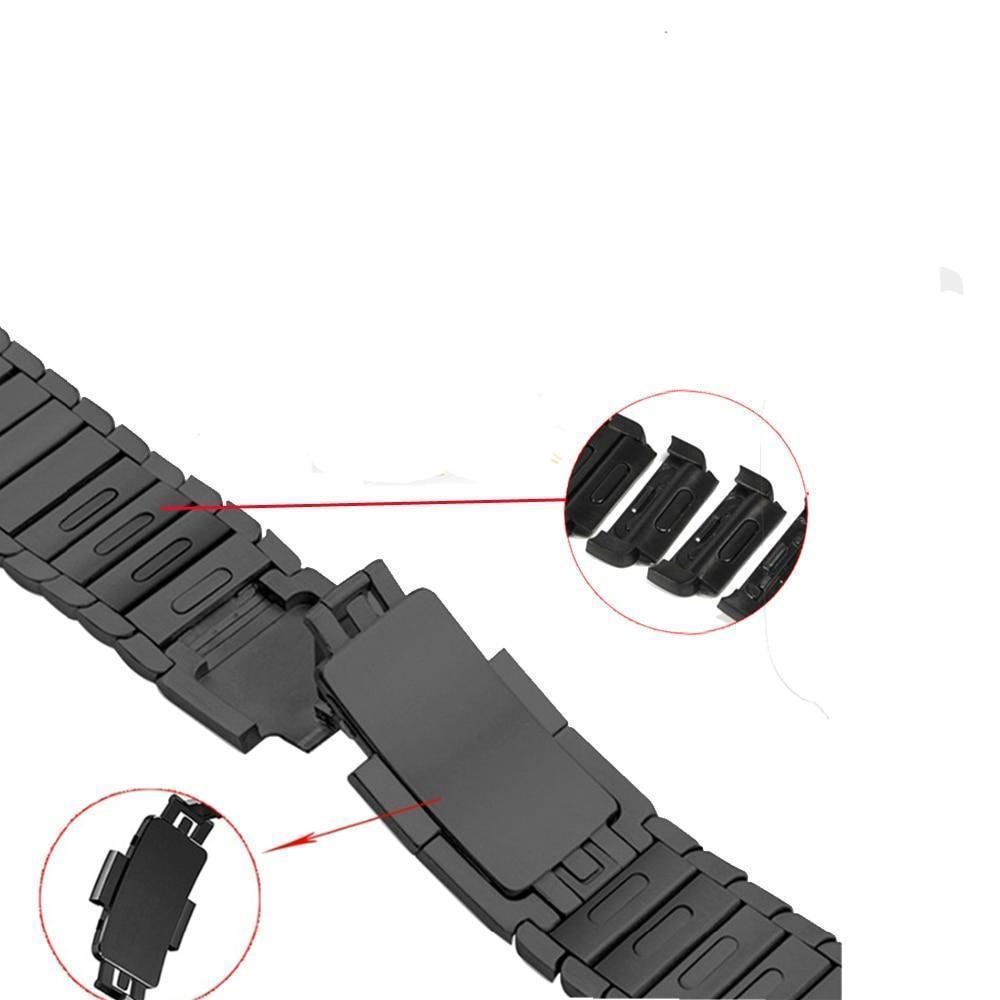 Apple Apple Watch Series 5 4 3 2 Band, Luxury Stainless Steel Link Bracelet Minimal band with adapters 38mm, 40mm, 42mm, 44mm - US Fast Shipping