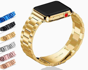 Apple Apple Watch Series 5 4 3 2 Band, Matte Stainless Steel, Metal Links Bracelet Smart Watch Strap 38mm, 40mm, 42mm, 44mm