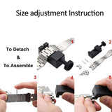 Apple Apple Watch Series 5 4 3 2 Band, Matte Stainless Steel, Metal Links Bracelet Smart Watch Strap 38mm, 40mm, 42mm, 44mm