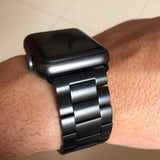 Apple Apple Watch Series 5 4 3 2 Band, Matte Stainless Steel, Metal Links Bracelet Smart Watch Strap 38mm, 40mm, 42mm, 44mm