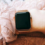 Apple Apple Watch Series 5 4 3 2 Band, Matte Stainless Steel, Metal Links Bracelet Smart Watch Strap 38mm, 40mm, 42mm, 44mm