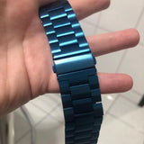 Apple Apple Watch Series 5 4 3 2 Band, Matte Stainless Steel, Metal Links Bracelet Smart Watch Strap 38mm, 40mm, 42mm, 44mm