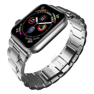Apple Apple Watch Series 5 4 3 2 Band, Metal Band Stainless Steel Butterfly Buckle Strap  38mm, 40mm, 42mm, 44mm