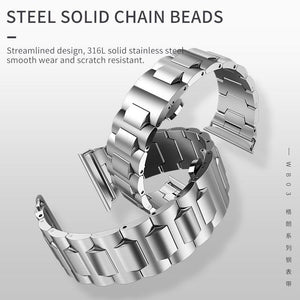Apple Apple Watch Series 5 4 3 2 Band, Metal Band Stainless Steel Butterfly Buckle Strap  38mm, 40mm, 42mm, 44mm