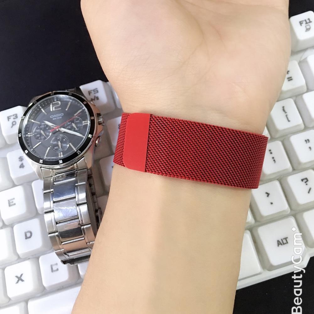Apple Apple Watch Series 5 4 3 2 Band, Milanese Loop Sport Strap, Magnetic Stainless Steel Bracelet watchband 38mm, 40mm, 42mm, 44mm