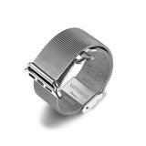 Apple Apple Watch Series 5 4 3 2 Band, Milanese mesh sport Loop Stainless Steel Watchband with Double Buckle 38mm, 40mm, 42mm, 44mm