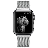 Apple Apple Watch Series 5 4 3 2 Band, Milanese mesh sport Loop Stainless Steel Watchband with Double Buckle 38mm, 40mm, 42mm, 44mm