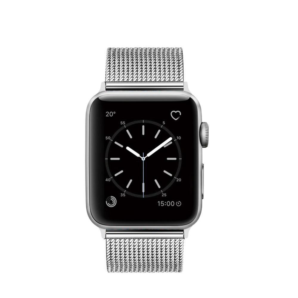 Apple Apple Watch Series 5 4 3 2 Band, Milanese mesh sport Loop Stainless Steel Watchband with Double Buckle 38mm, 40mm, 42mm, 44mm