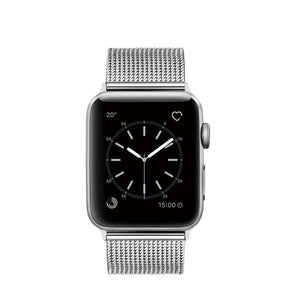Apple Apple Watch Series 5 4 3 2 Band, Milanese mesh sport Loop Stainless Steel Watchband with Double Buckle 38mm, 40mm, 42mm, 44mm