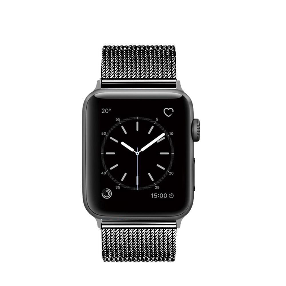 Apple Apple Watch Series 5 4 3 2 Band, Milanese mesh sport Loop Stainless Steel Watchband with Double Buckle 38mm, 40mm, 42mm, 44mm
