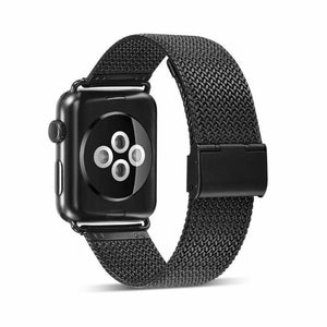 Apple Apple Watch Series 5 4 3 2 Band, Milanese style, Stainless Steel Woven Sport Watchband fits 38mm, 40mm, 42mm, 44mm