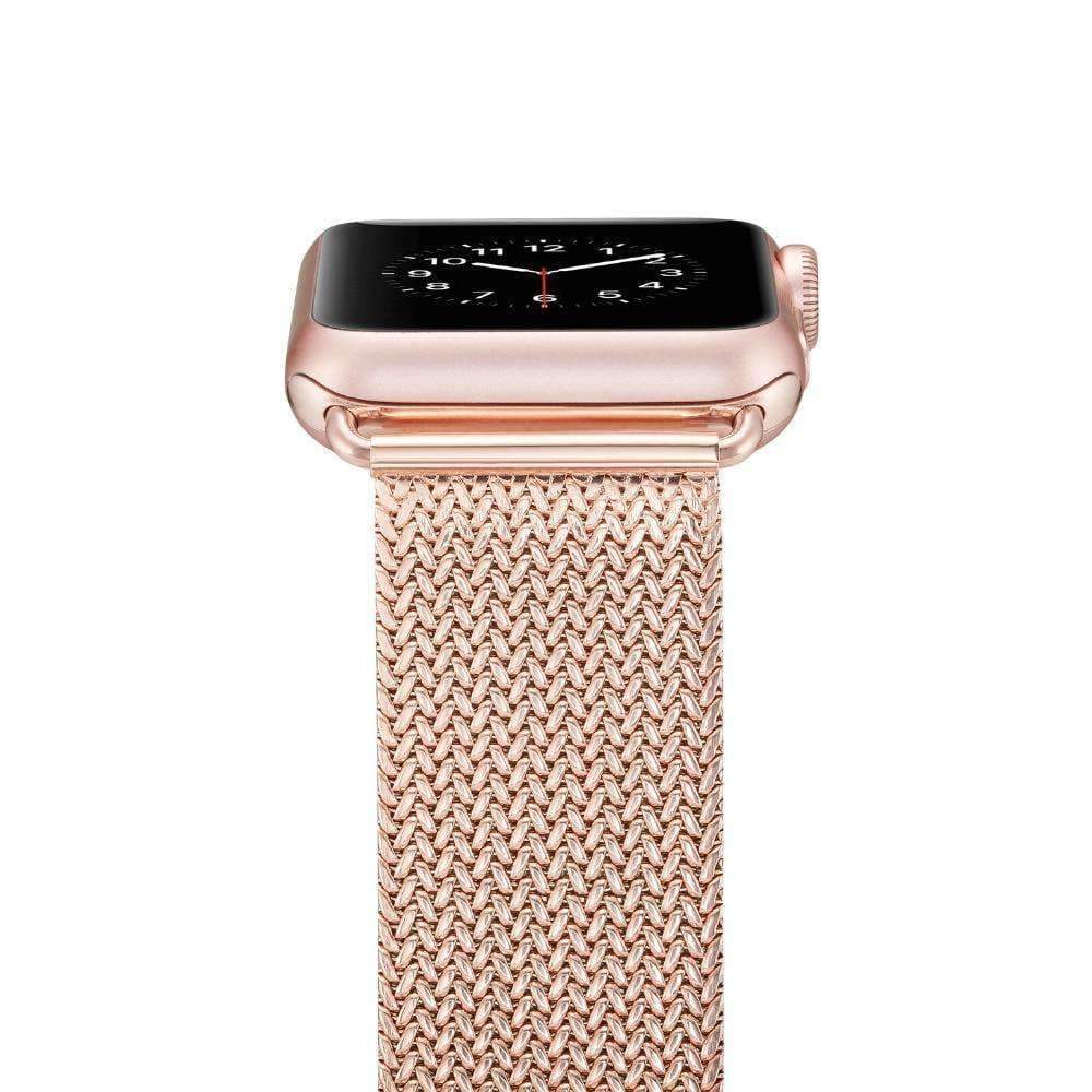 Apple Apple Watch Series 5 4 3 2 Band, Milanese style, Stainless Steel Woven Sport Watchband fits 38mm, 40mm, 42mm, 44mm