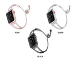 Apple Apple Watch Series 5 4 3 2 Band, New Diamond Watch Bands, Stainless Steel Strap Women Bracelet 38mm, 40mm, 42mm, 44mm - US Fast Shipping