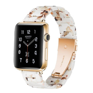 Apple Apple Watch Series 5 4 3 2 Band, Resin Watcband Ceramic Clock Belt 38mm, 40mm, 42mm, 44mm