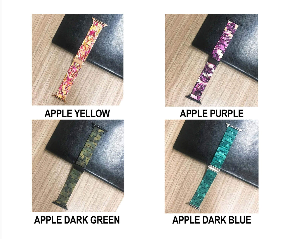 Apple Apple Watch Series 5 4 3 2 Band, Resin Watcband Ceramic Clock Belt 38mm, 40mm, 42mm, 44mm