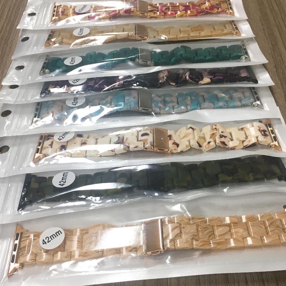 Apple Apple Watch Series 5 4 3 2 Band, Resin Watcband Ceramic Clock Belt 38mm, 40mm, 42mm, 44mm