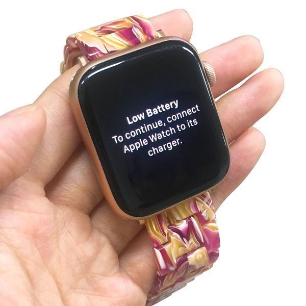 Apple Apple Watch Series 5 4 3 2 Band, Resin Watcband Ceramic Clock Belt 38mm, 40mm, 42mm, 44mm