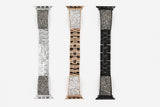 Apple Apple Watch Series 5 4 3 2 Band, Rose gold, Silver or Black Luxury Watchbands Stainless Steel Bracelet Srap 38mm, 40mm, 42mm, 44mm