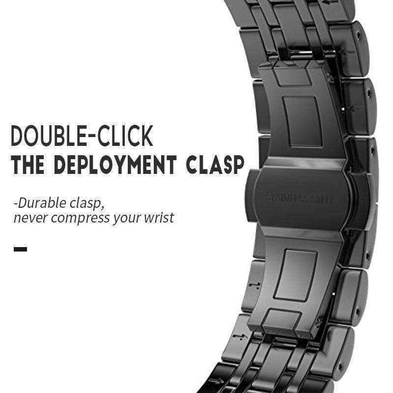 Apple Apple Watch Series 5 4 3 2 Band, Stainless Steel Rolex Style Strap, Links Watchband Smart Watch Metal Bracelet 38mm, 40mm, 42mm, 44mm
