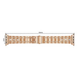 Apple Apple Watch Series 5 4 3 2 Band, Stainless Steel Strap Women Rhinestone round Diamonds cz Bracelet for iWatch Band  38mm, 42mm, 40mm, 44mm