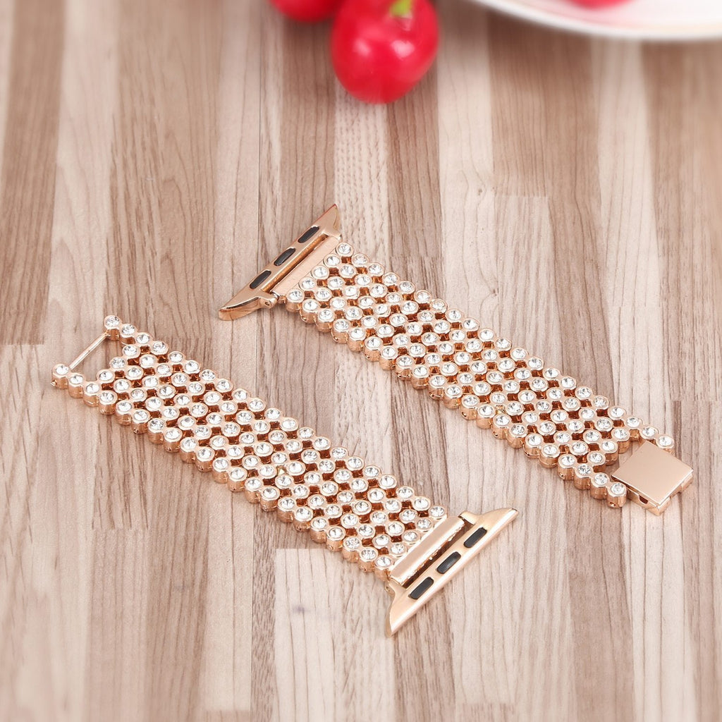 Apple Apple Watch Series 5 4 3 2 Band, Stylish Crystal Diamond stainless steel Replacement Band for iWatch 38mm, 42mm, 40mm, 44mm