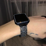 Apple Apple Watch Series 5 4 3 2 Band, Stylish Crystal Diamond stainless steel Replacement Band for iWatch 38mm, 42mm, 40mm, 44mm