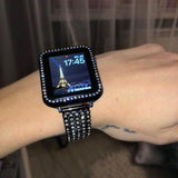 Apple Apple Watch Series 5 4 3 2 Band, Stylish Crystal Diamond stainless steel Replacement Band for iWatch 38mm, 42mm, 40mm, 44mm