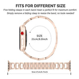 Apple Apple Watch Series 5 4 3 2 Band, Upgarded Strap Metal Replacement Wristband Sport Strap for Nike+ 38mm, 40mm, 42mm, 44mm